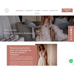 Site vitrine réalisé pour une entreprise de robe de mariée