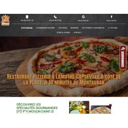 Site clic n collect réalisé pour une pizzéria