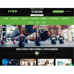 Site vitrine réalisé pour un coach sportif